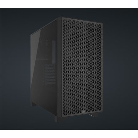 CORSAIR Ház 3000D AIRFLOW, 2xSP120 Ventilátorral, Tápegység nélkül, Edzett Üveg, fekete