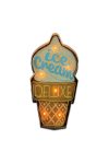 FOREVER LIGHT RETRO metál LED dekorációs lámpa ICE CREAM USB, 5V, falra akasztható