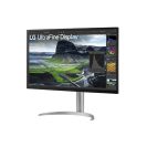   LG IPS monitor 31.5" 32UQ850V, 3840x2160, 16:9, 400cd/m2, 5ms, 2xHDMI/DisplayPort/USB-C/3xUSB, Pivot, hangszóró