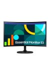 SAMSUNG Ívelt VA monitor 24" S36GD, 1920x1080, 16:9, 250cd/m2, 4ms, HDMI/VGA