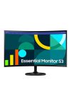 SAMSUNG Ívelt VA monitor 27" S36GD, 1920x1080, 16:9, 250cd/m2, 4ms, HDMI/VGA