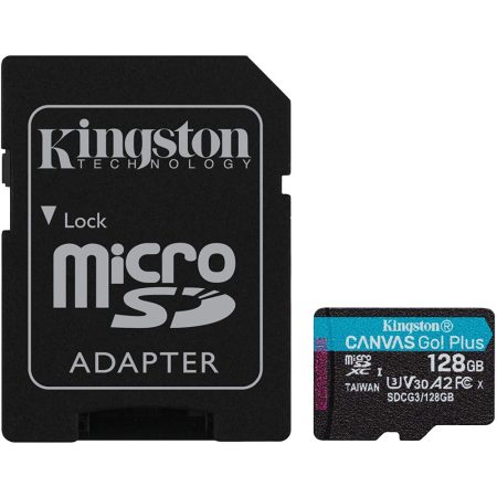 Kingston microSDXC Canvas Go Plus 128GB C10/UHS-I/U3/A2 (SDCG3/128GB)