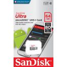   SanDisk microSDHC Ultra Light 64GB Class 10 UHS-I SDSQUNR-064G-GN3MN/186537